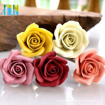 high quality colourful rose resin flower beads